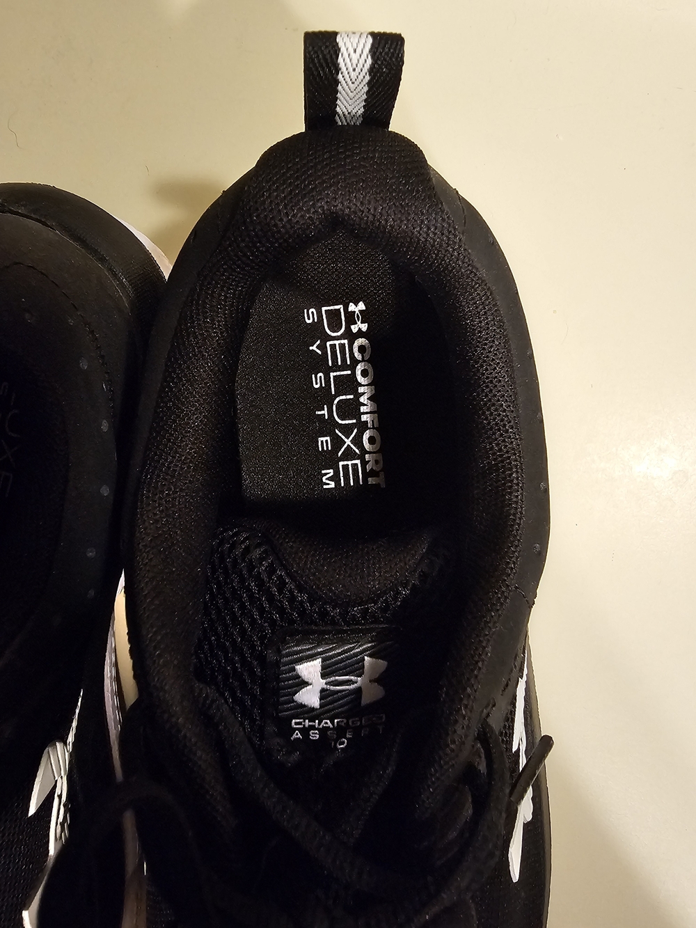 Under Armour Black & White Athletic Shoes - Picture 5 of 6